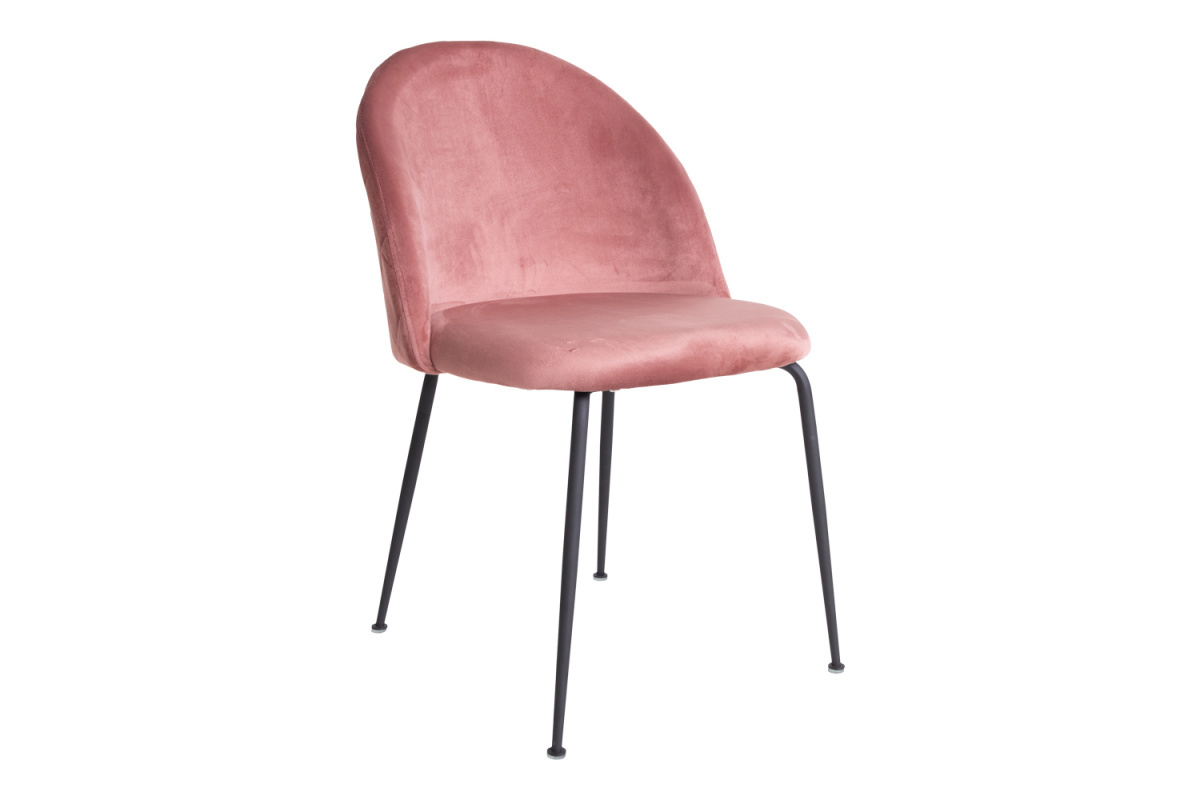 Norddan Designová židle Ernesto, růžová / černá