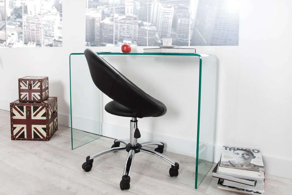 LuxD Skleněný kancelářský stůl Phantom