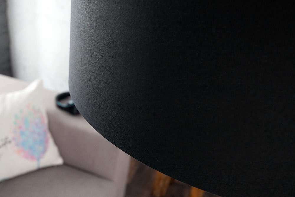 Designová stojanová lampa Arch černá 