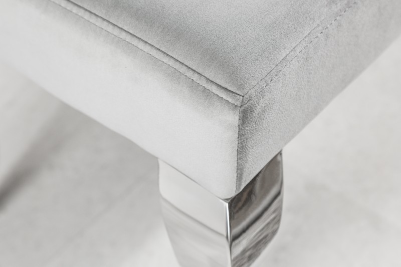 Designová lavice Rococo, 170 cm, šedá 