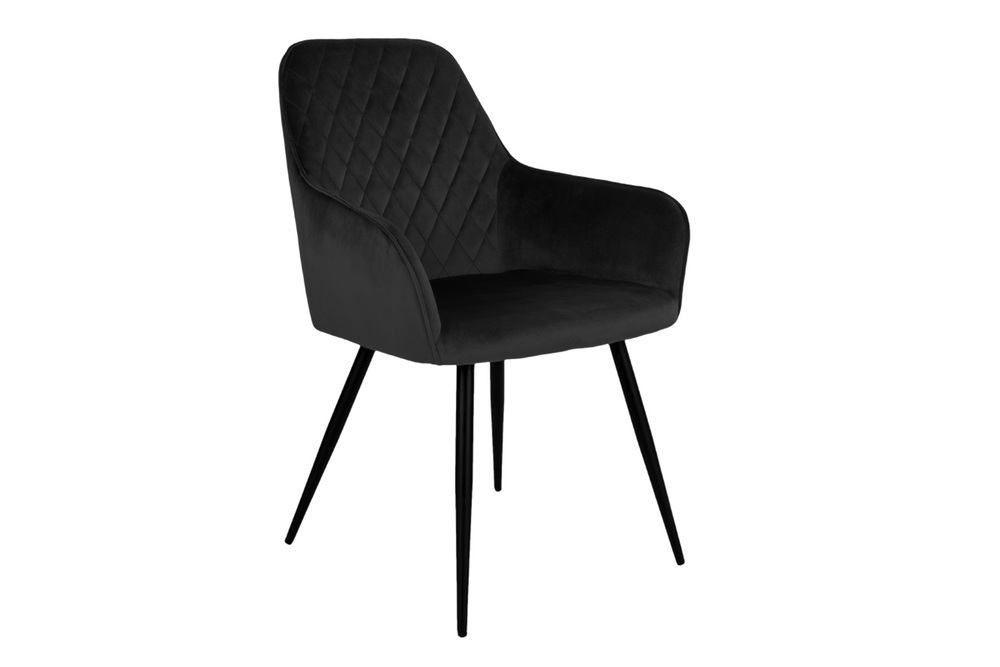 Norddan Designová jídelní židle Gracelyn černý samet