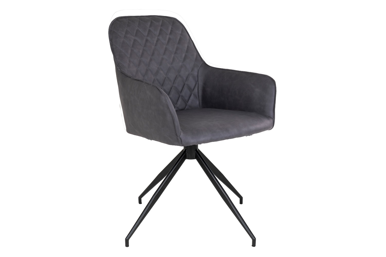 Norddan Designová otočná židle Gracelyn tmavě šedá