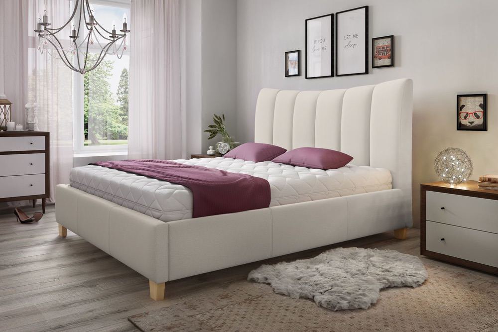 Confy Designová postel Amara 160 x 200 - 7 barevných provedení
