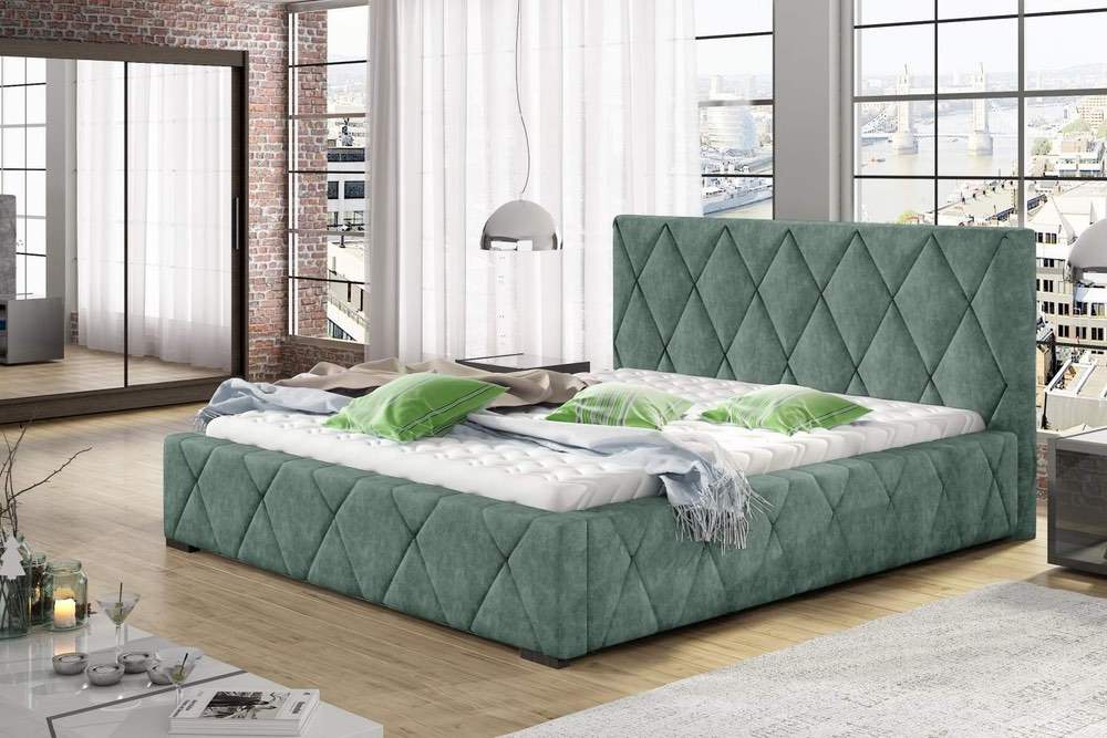 Confy Designová postel Kale 160 x 200 - 8 barevných provedení