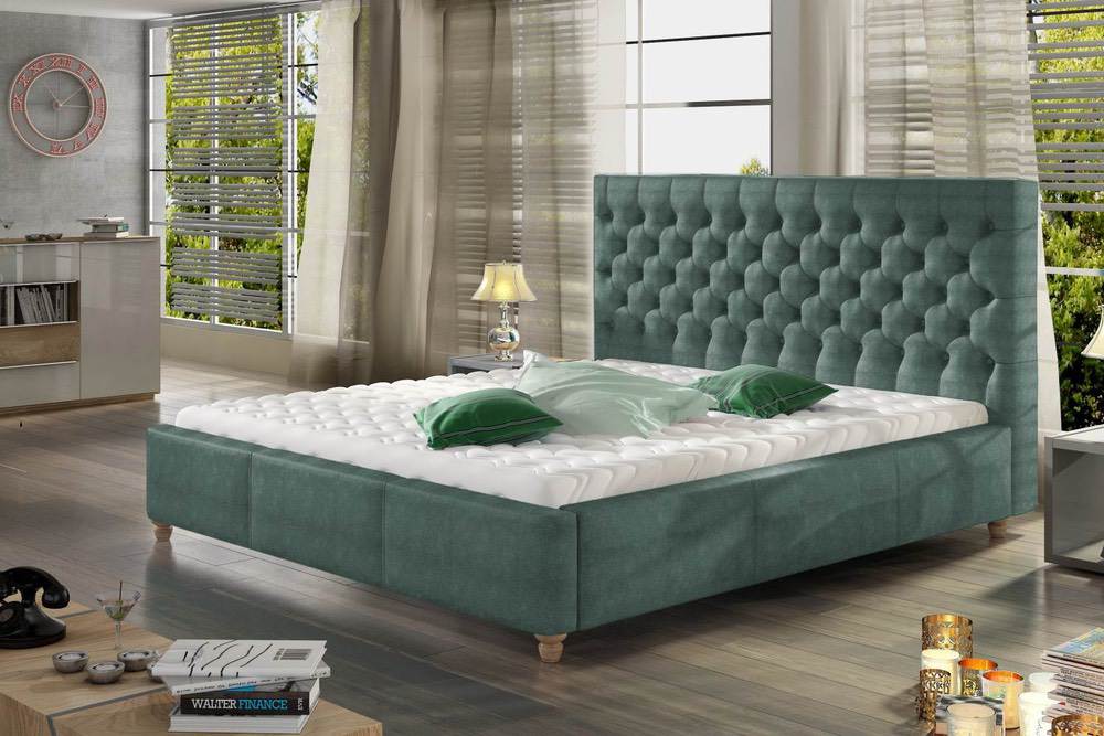 Confy Designová postel Kamari 160 x 200 - 9 barevných provedení
