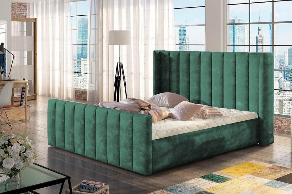 Confy Designová postel Nathanael 160 x 200 - 6 barevných provedení