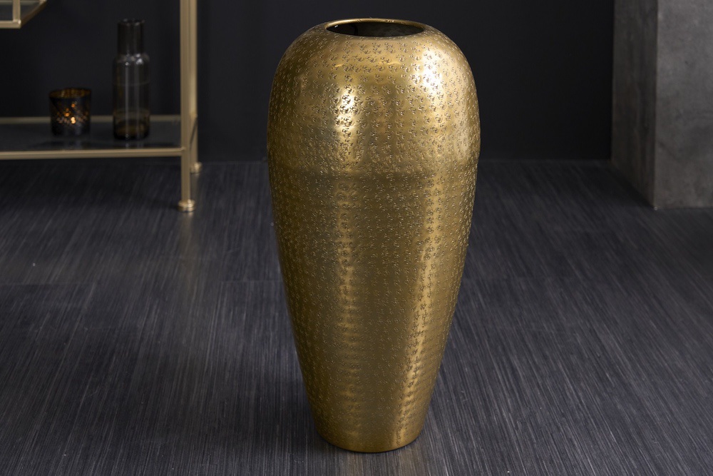 Designová váza Khalil 50 cm zlatá 
