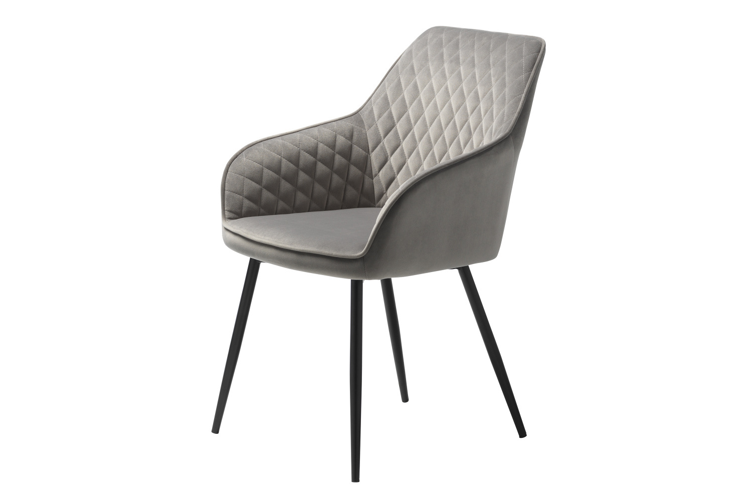 Designová židle Dana šedý samet