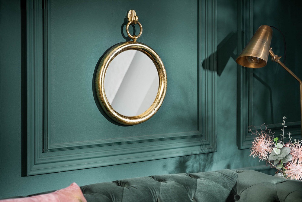 LuxD Designové kulaté zrcadlo Manelin 41 cm zlaté