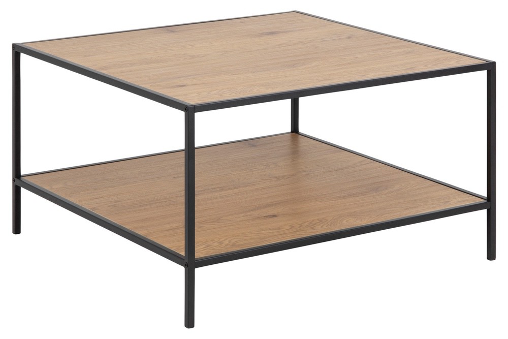 Levně Dkton Designový konferenční stolek Naja 80 cm divoký dub