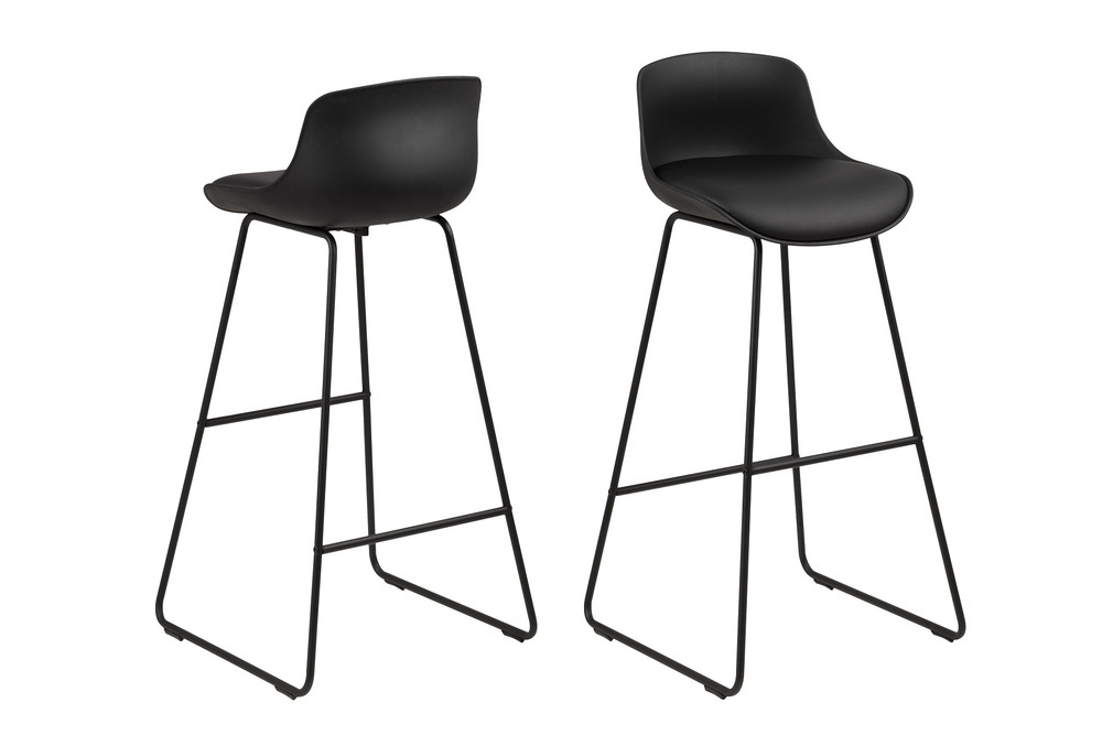 Designová barová židle Alphonse černá - II. třída