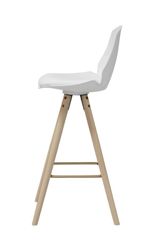 Designová barová židle Nerea bílá 