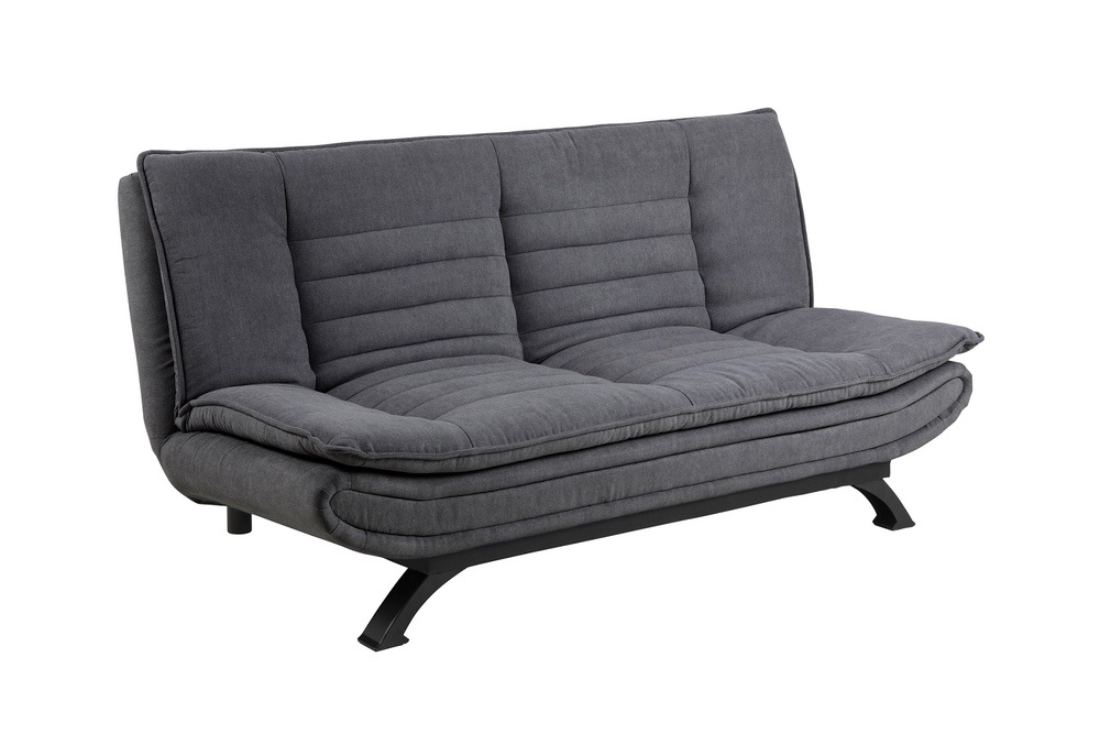 Dkton Designová rozkládací sedačka Alun 196 cm tmavě šedá