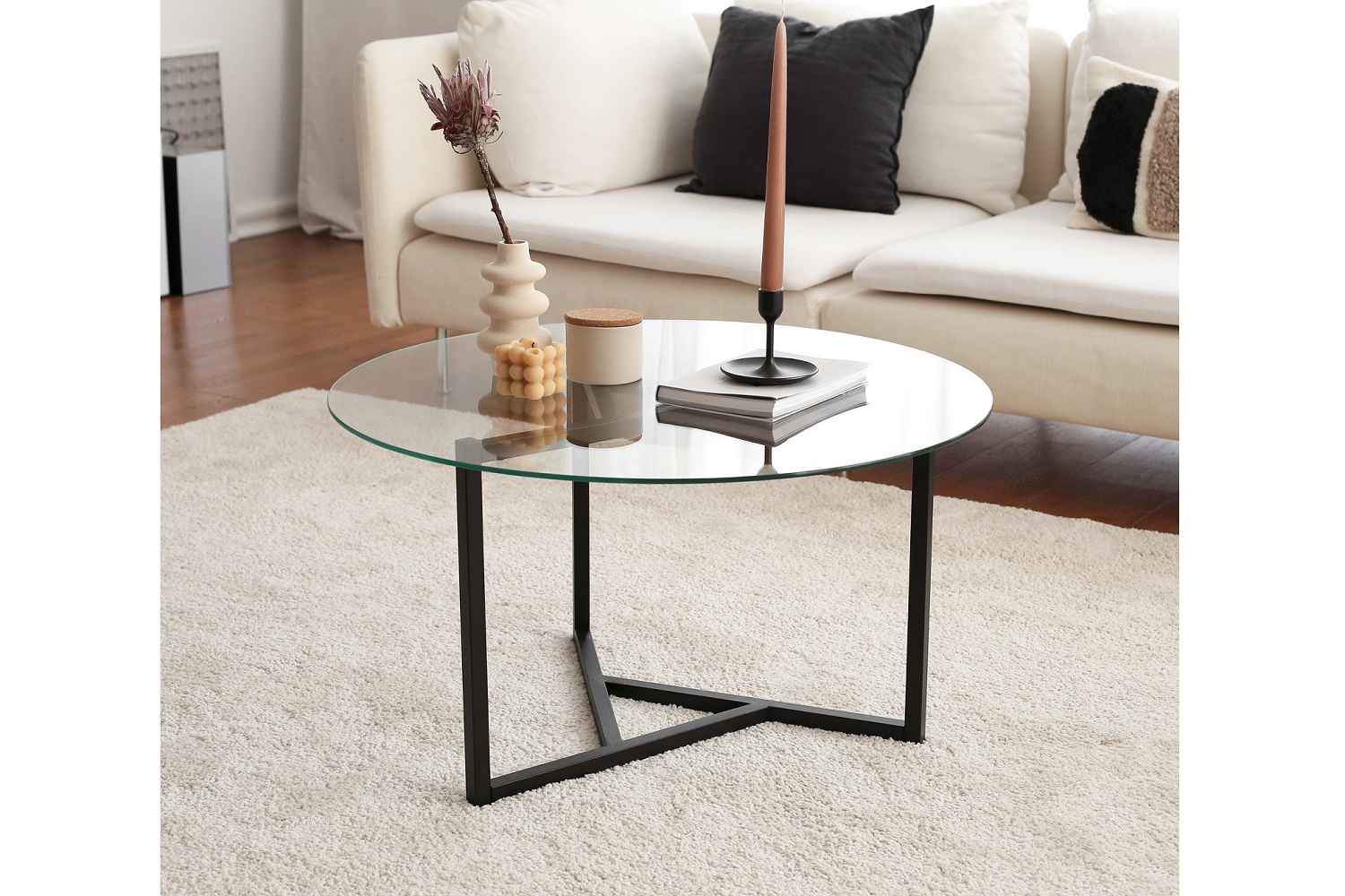 Sofahouse Designový konferenční stolek Neelix 75 cm černý