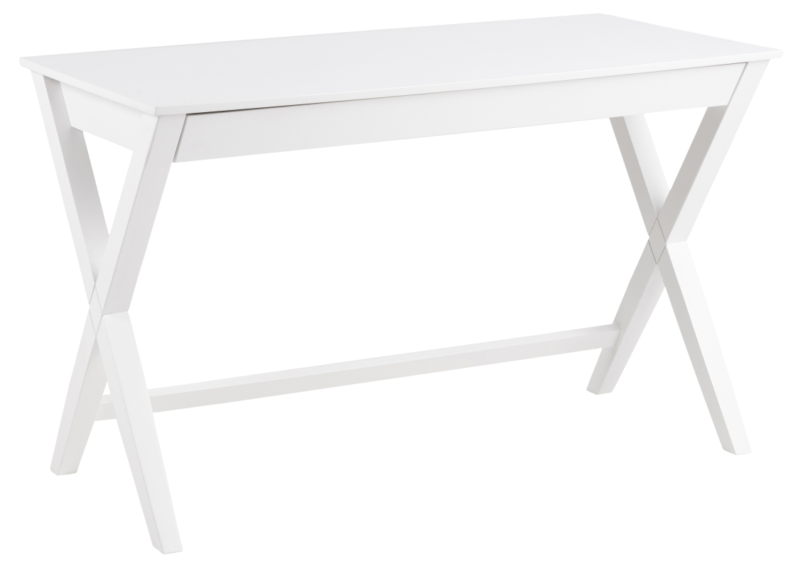 Levně Dkton Designový psací stůl Naro 120 cm bílý