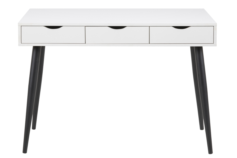 Dkton Designový psací stůl Nature 110 cm bílý-černý