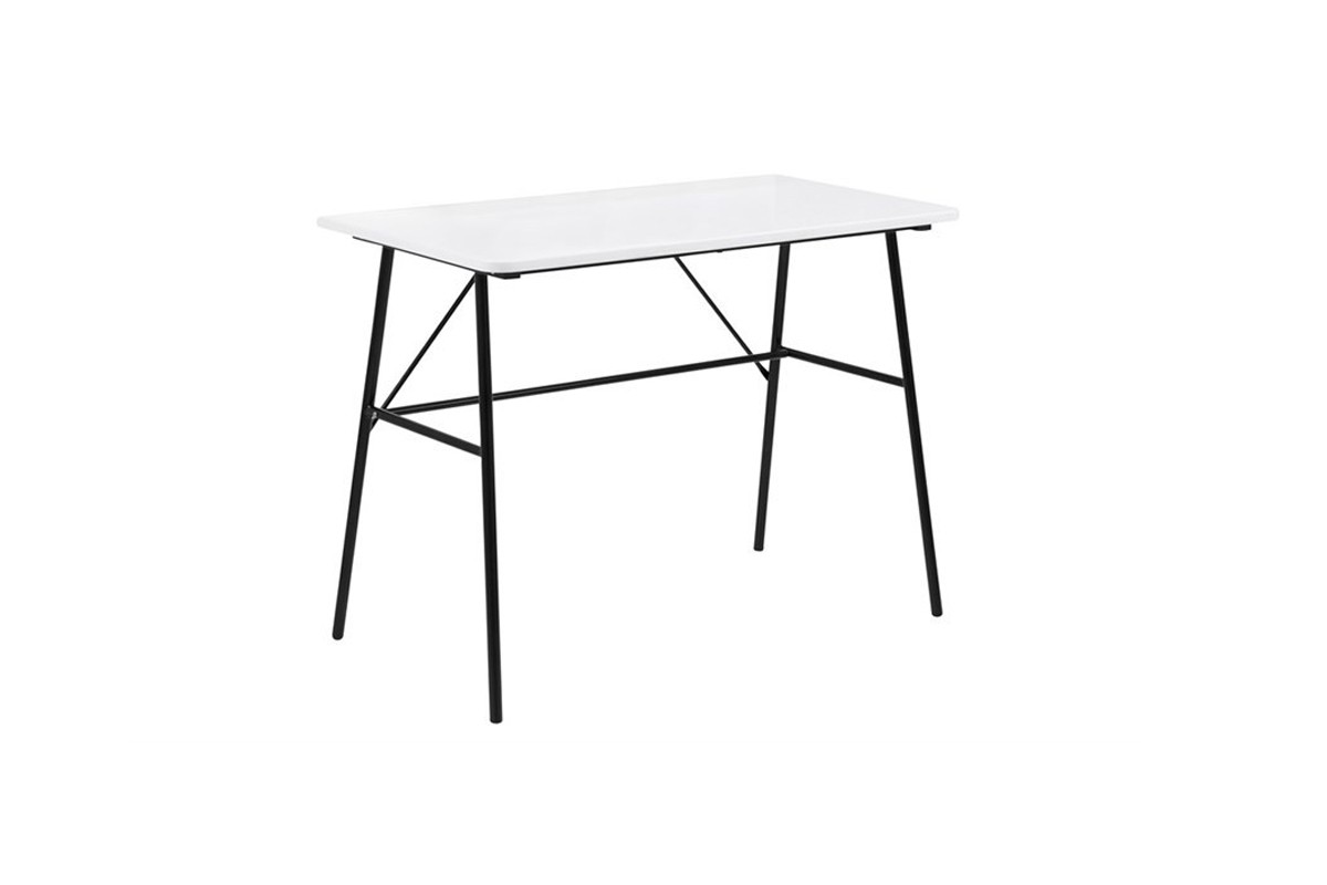 Dkton Designový psací stůl Nava 100 cm bílý 2