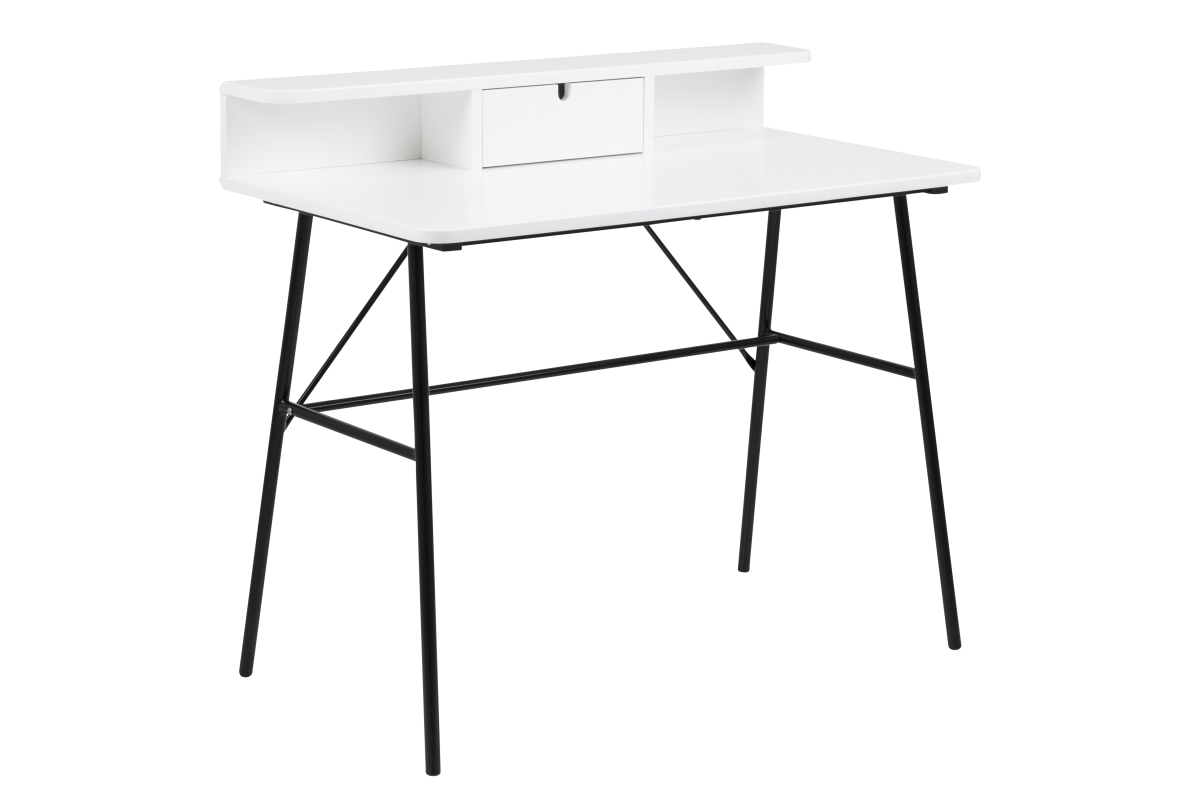 Dkton Designový psací stůl Nava 100 cm bílý