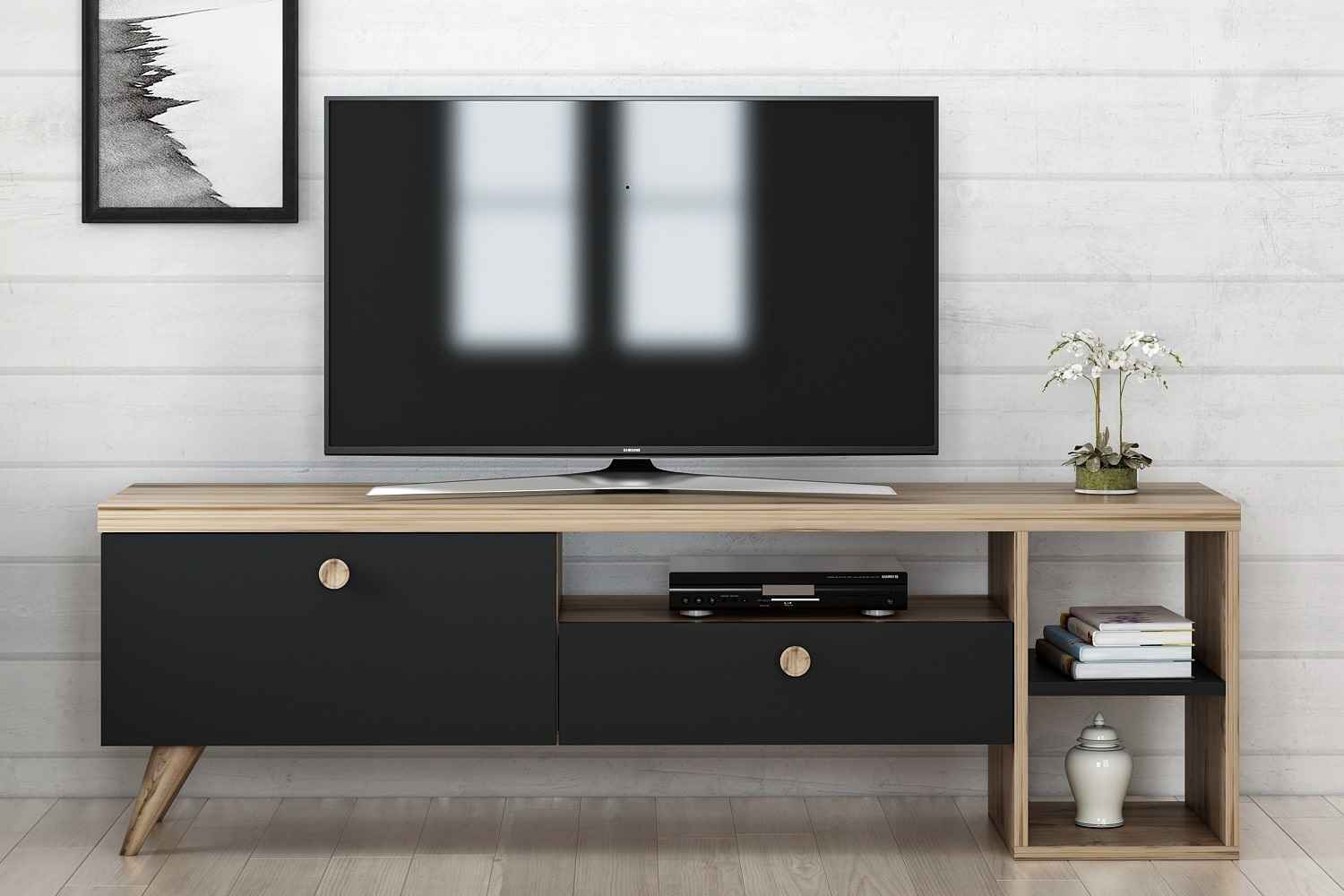 Sofahouse Designový TV stolek Ximena 150 cm černý