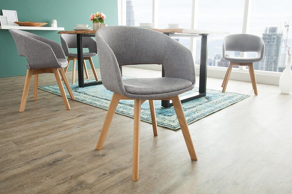 Levně LuxD Designová židle Colby šedá - otevřené balení