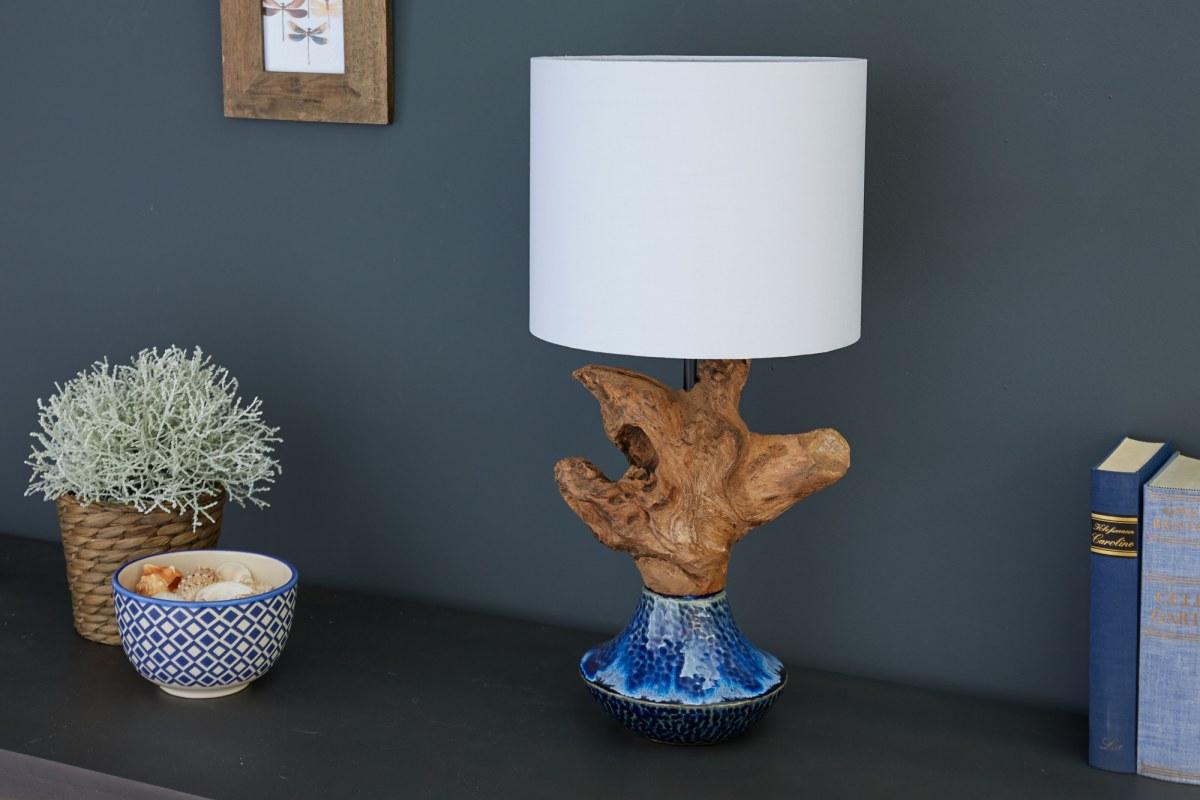 Designová stolní lampa Sloane, 50 cm ořech