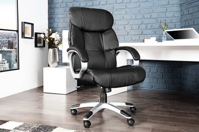 Luxusní kancelářská židle Powerful do 150kg černá