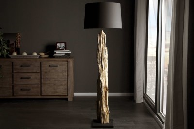 Luxusní stojanová lampa Stump černá