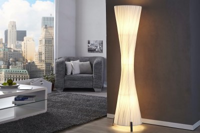 Designová stojanová lampa SPIRAL bílá