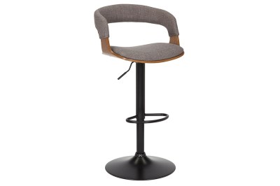 Designová barová otočná židle Uriela jasan / šedá