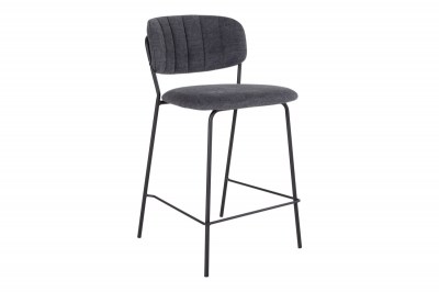 Designová barová židle Rosalie tmavě šedá