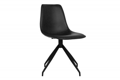 Designová otočná židle Latasha černá