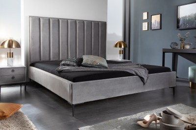 Designová postel Gallia 180 x 200 cm stříbrno-šedá