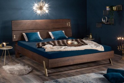 Designová postel Massive 180 x 200 cm akácie vinegar