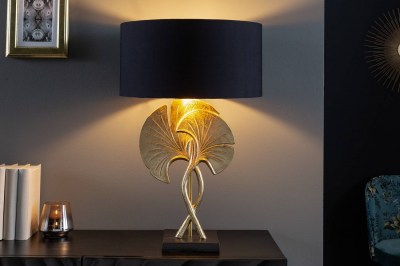 Designová stolní lampa Rashid 62 cm černo-zlatá