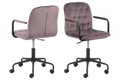 Designová kancelářská židle Zara růžová