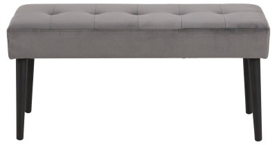 Dizajnová lavička Neola, tmavo šedá