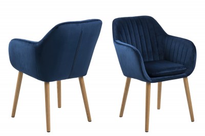 Designová židle Nashira tmavě modrá VIC