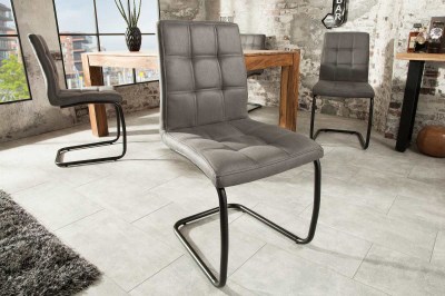 Designová konzolová židle Moderna, šedá