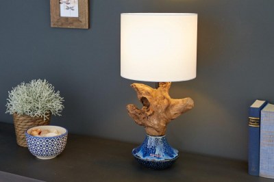 Designová stolní lampa Sloane, 50 cm ořech