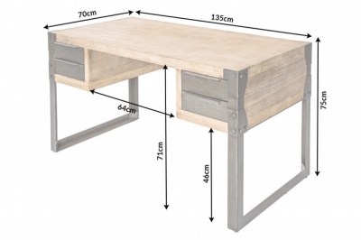 Designový psací stůl Unity 135 cm 