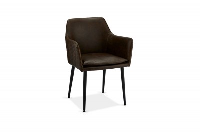 Moderní židle Abaddon, tmavohnědá