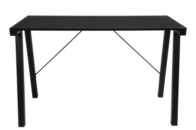 Designový psací stůl Narges 125 cm černý skleněný