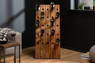 Regál na víno Lyric 107 cm recyklované dřevo
